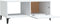 vidaXL - Salontafel - 90x50x40 - cm - bewerkt - hout - wit