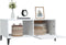vidaXL - Salontafel - 90x50x40 - cm - bewerkt - hout - wit