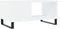vidaXL - Salontafel - 90x50x40 - cm - bewerkt - hout - wit