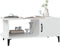 vidaXL - Salontafel - 90x50x40 - cm - bewerkt - hout - wit