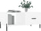 vidaXL - Salontafel - 90x50x40 - cm - bewerkt - hout - wit