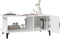 vidaXL - Salontafel - 90x50x40 - cm - bewerkt - hout - wit