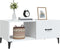 vidaXL - Salontafel - 90x50x40 - cm - bewerkt - hout - wit