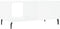 vidaXL - Salontafel - 90x50x40 - cm - bewerkt - hout - wit