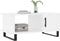 vidaXL - Salontafel - 90x50x40 - cm - bewerkt - hout - wit