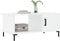 vidaXL - Salontafel - 90x50x40 - cm - bewerkt - hout - wit