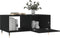 vidaXL - Salontafel - 90x50x40 - cm - bewerkt - hout - zwart