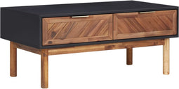 vidaXL - Salontafel - 90x50x40 - cm - massief - acaciahout - en - MDF