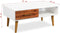 vidaXL - Salontafel - 90x50x40 - cm - massief - acaciahout