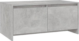 vidaXL - Salontafel - 90x50x41,5 - cm - bewerkt - hout - betongrijs