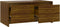 vidaXL - Salontafel - 90x50x41,5 - cm - bewerkt - hout - bruin - eikenkleur