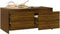 vidaXL - Salontafel - 90x50x41,5 - cm - bewerkt - hout - bruin - eikenkleur
