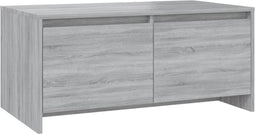 vidaXL - Salontafel - 90x50x41,5 - cm - bewerkt - hout - grijs - sonoma - eikenkleurig