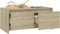 vidaXL - Salontafel - 90x50x41,5 - cm - bewerkt - hout - sonoma - eikenkleurig