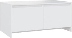 vidaXL - Salontafel - 90x50x41,5 - cm - bewerkt - hout - wit