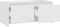 vidaXL - Salontafel - 90x50x41,5 - cm - bewerkt - hout - wit