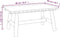 vidaXL - Salontafel - 90x50x41 - cm - massief - vurenhout
