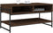 vidaXL - Salontafel - 90x50x45 - cm - bewerkt - hout - bruin - eikenkleur