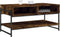vidaXL - Salontafel - 90x50x45 - cm - bewerkt - hout - gerookt - eikenkleurig
