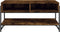 vidaXL - Salontafel - 90x50x45 - cm - bewerkt - hout - gerookt - eikenkleurig