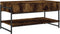 vidaXL - Salontafel - 90x50x45 - cm - bewerkt - hout - gerookt - eikenkleurig