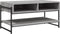 vidaXL - Salontafel - 90x50x45 - cm - bewerkt - hout - grijs - sonoma