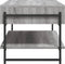 vidaXL - Salontafel - 90x50x45 - cm - bewerkt - hout - grijs - sonoma