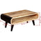 vidaXL - Salontafel - 90x55x39 - cm - ruw - mangohout