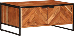vidaXL - Salontafel - 90x55x40 - cm - massief - acaciahout