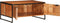 vidaXL - Salontafel - 90x55x40 - cm - massief - acaciahout