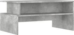 vidaXL - Salontafel - 90x55x42,5 - cm - bewerkt - hout - betongrijs