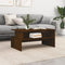 vidaXL - Salontafel - 90x55x42,5 - cm - bewerkt - hout - bruin - eikenkleur