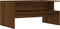 vidaXL - Salontafel - 90x55x42,5 - cm - bewerkt - hout - bruin - eikenkleur