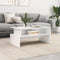 vidaXL - Salontafel - 90x55x42,5 - cm - bewerkt - hout - hoogglans - wit