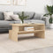 vidaXL - Salontafel - 90x55x42,5 - cm - bewerkt - hout - sonoma - eikenkleurig