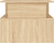 vidaXL - Salontafel - 90x55x42,5 - cm - bewerkt - hout - sonoma - eikenkleurig