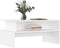 vidaXL - Salontafel - 90x55x42,5 - cm - bewerkt - hout - wit
