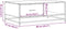 vidaXL - Salontafel - 90x57x35 - cm - bewerkt - hout - en - metaal - zwart