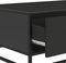 vidaXL - Salontafel - 90x57x35 - cm - bewerkt - hout - en - metaal - zwart