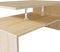 vidaXL - Salontafel - 90x59x42 - cm - bewerkt - hout - eikenkleurig