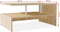 vidaXL - Salontafel - 90x59x42 - cm - bewerkt - hout - eikenkleurig