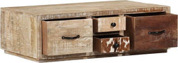 vidaXL - Salontafel - 90x60x30 - cm - massief - mangohout