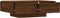 vidaXL - Salontafel - 90x60x31 - cm - bewerkt - hout - bruin - eikenkleur