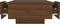 vidaXL - Salontafel - 90x60x31 - cm - bewerkt - hout - bruin - eikenkleur