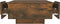 vidaXL - Salontafel - 90x60x31 - cm - bewerkt - hout - gerookt - eikenkleurig