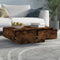 vidaXL - Salontafel - 90x60x31 - cm - bewerkt - hout - gerookt - eikenkleurig