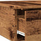 vidaXL - Salontafel - 90x60x31 - cm - bewerkt - hout - oud - houtkleurig