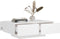 vidaXL - Salontafel - 90x60x31 - cm - bewerkt - hout - wit