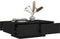 vidaXL - Salontafel - 90x60x31 - cm - bewerkt - hout - zwart