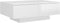 vidaXL - Salontafel - 90x60x31 - cm - spaanplaat - hoogglans - wit